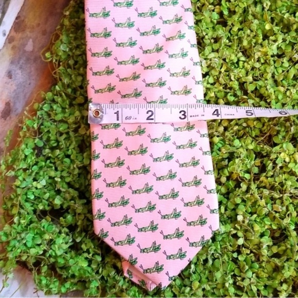Southern Proper Other - SOUTHERN PROPER Pink Katydid/Green Grasshopper Silk Tie. OS.